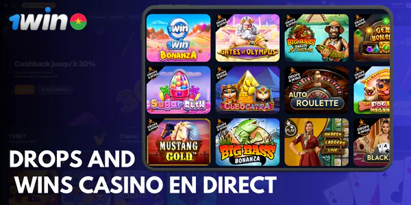 Drops and Wins Casino en direct 1win
